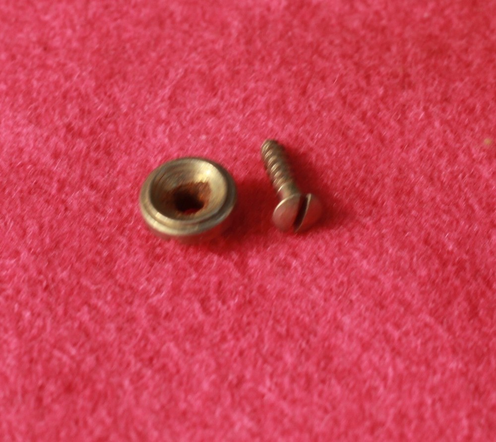 Aged Round String Tree Retainer Guide For 50s Telecaster Blackguard - Nickel