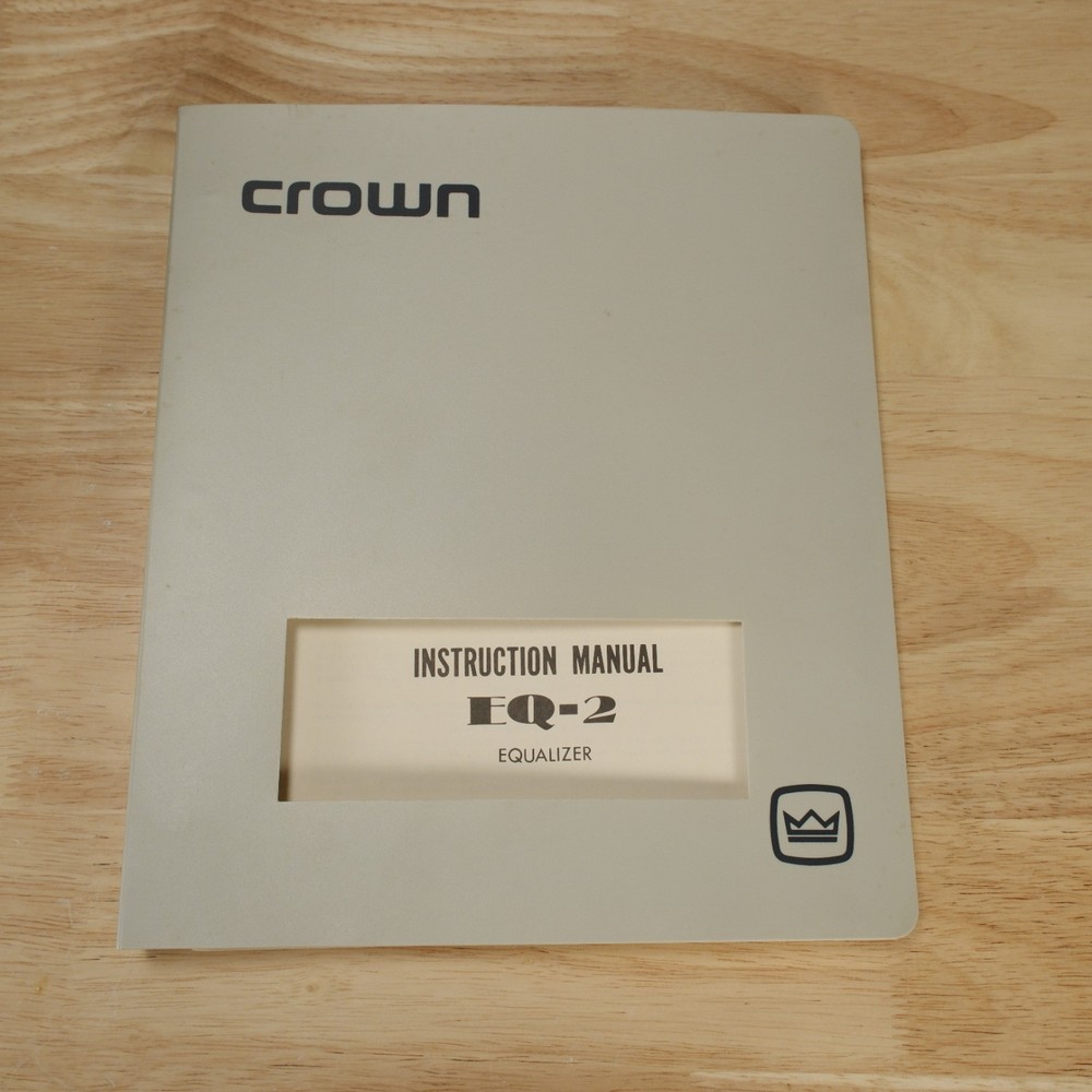 Fully Serviced Crown EQ 2 Graphic Equalizer Distinction Series Balanced