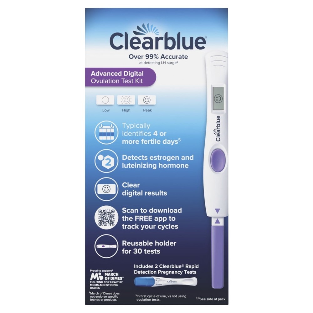 Clearblue Advanced Digital Ovulation Test Kit, 32Ct
