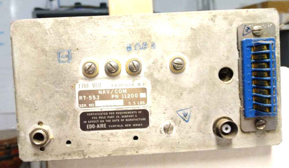 Edo-Aire Nav/Com RT-553A, Vintage