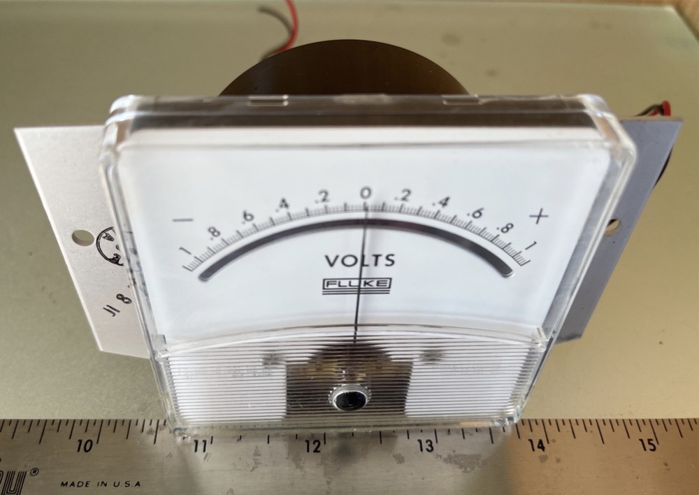 Vintage API Instruments Fluke 302 Shielded Panel Meter Volts Voltmeter