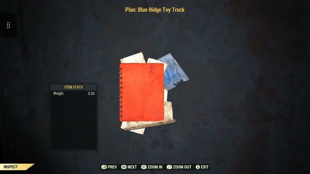 (Xbox) Blue Ridge Toy Truck Plan