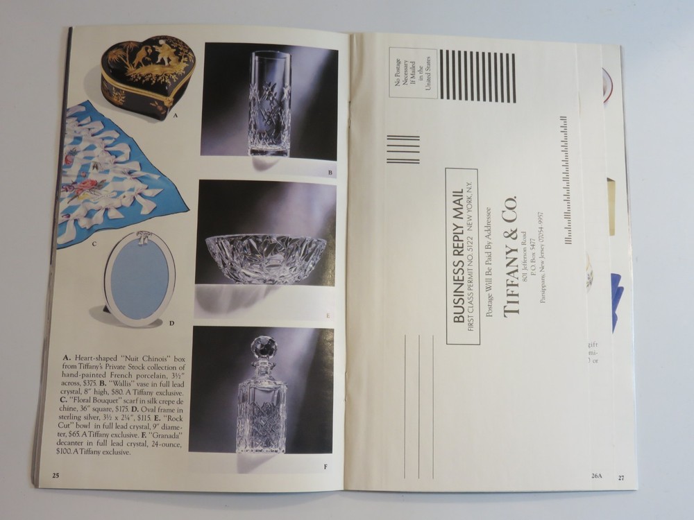 Tiffany & Co. ~ Fall Selections 1992 Catalog