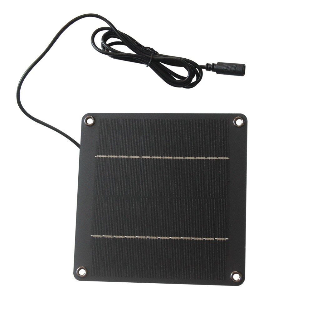 12V Solar Panel 1.5 Meter Cable 4W Power Output 5521 Female DC Interface