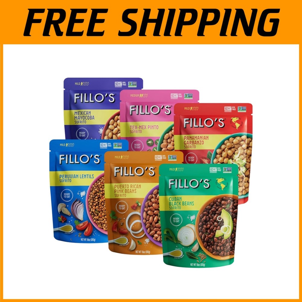 Microwavable Non-GMO Beans & Lentils Pack - Vegan Plant Protein Solutions