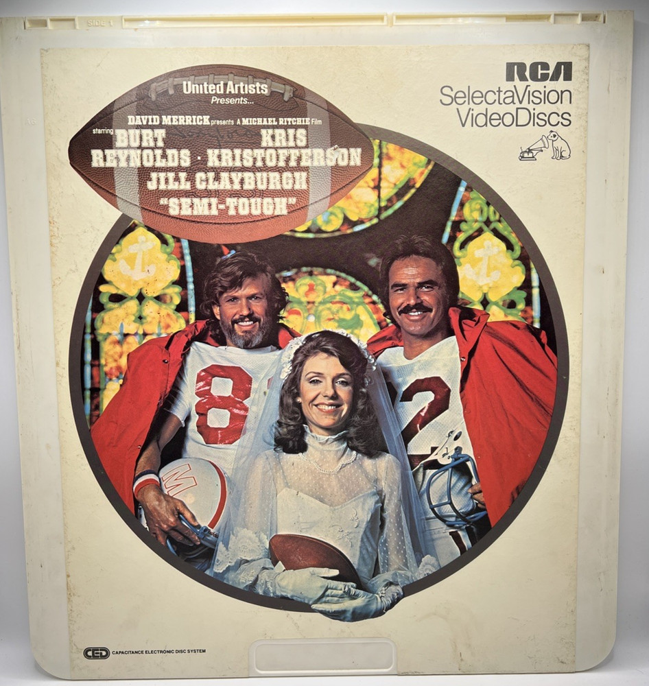 Semi-Tough RCA Selectavision VideoDisc CED Burt Reynolds