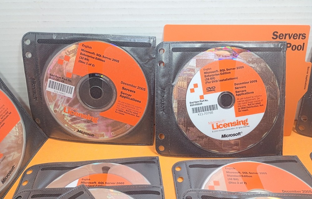 🔥 Used Microsoft licensing SQL Server Visual Studio Office Client Software CD