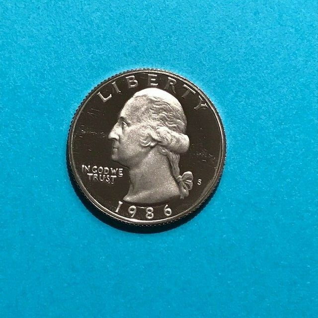1986 S Washington Proof Quarter     FREE SHIP