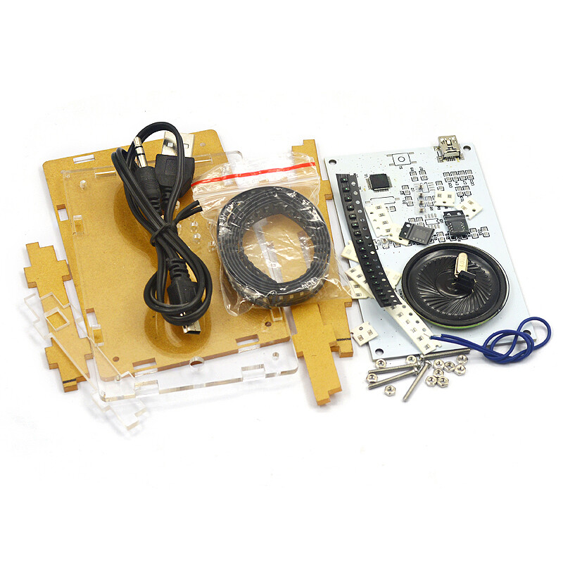 LED music spectrum making level display light Cube electronics DIY