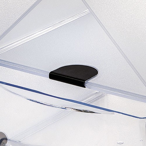 Deflecto Stackable Cube Organizer, 1 Compartment, 6 x 6 x 6, Plastic, Clear