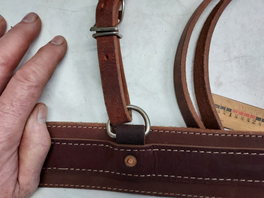 Western Saddle or Sawbuck Leather Breeching