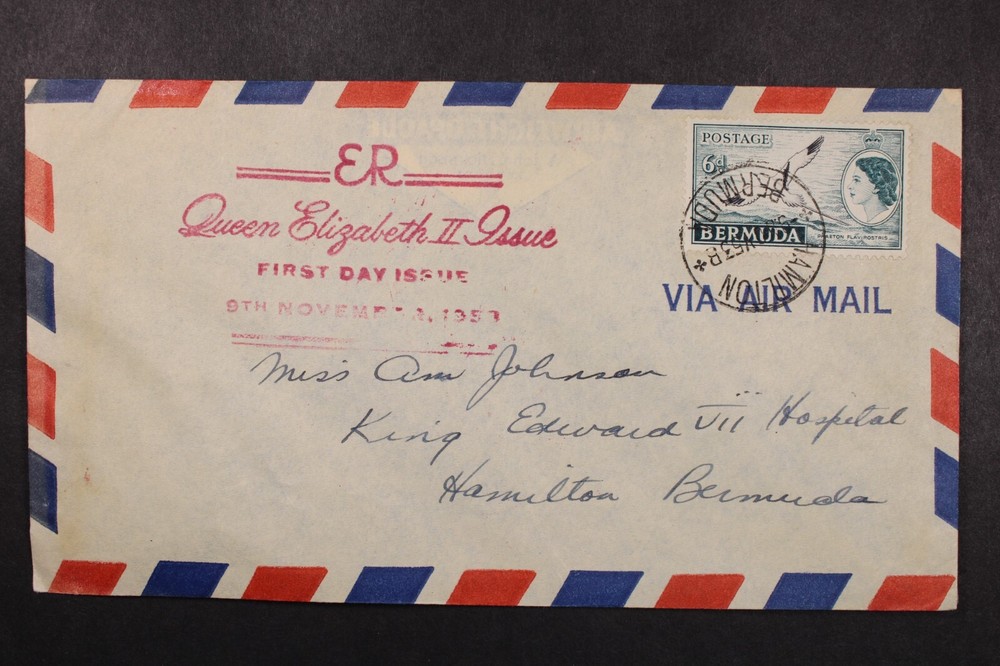 Bermuda 1953 QEII 6 Cent Issue FDC - L40770