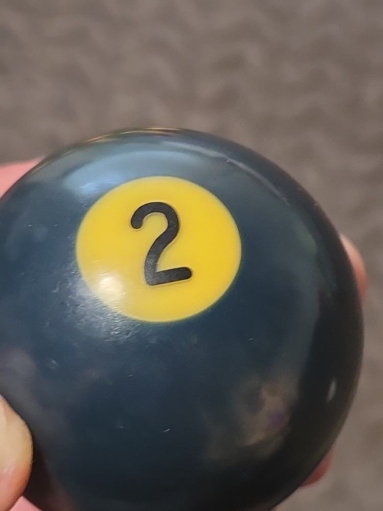 🎱Vintage Replacement Belgian(#2) Pool Ball~Billiards Solid Blue Ball 2"