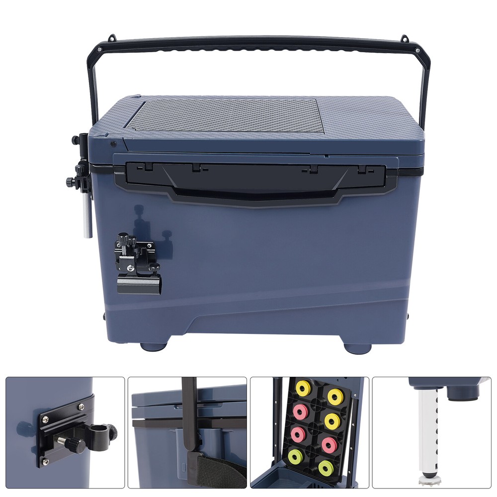 Fishing Tackle Box Bait Storage 32L Outdoors Light Rectangle Box 250kg Load