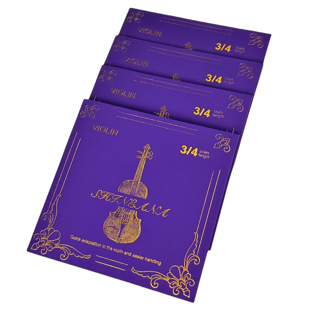 Violin Strings 4/4 Full Set, 4/4 Violin Strings ,Long-Lasting Durability & Ri...