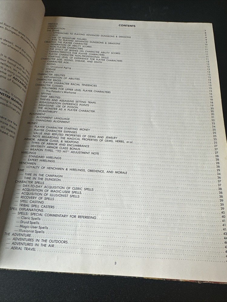 Vintage Advanced Dungeons & Dragons Dungeon Masters Guide Revised Edition 1979