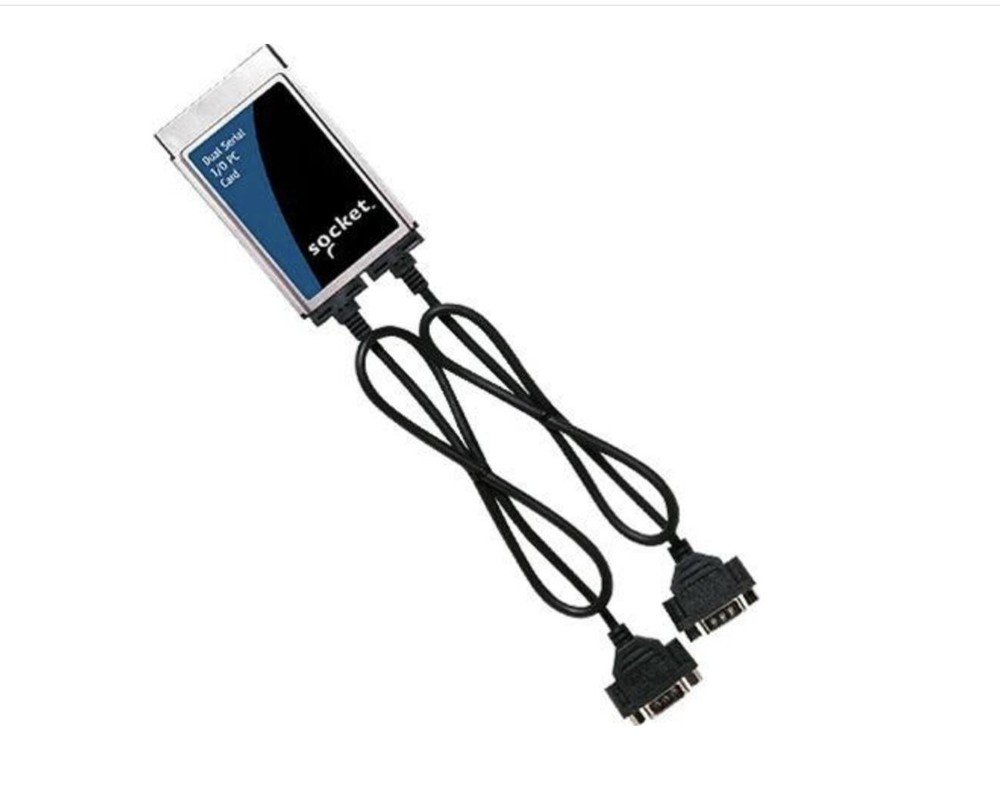 Socket Comm. Ruggedized Dual RS232 Parallel Serial I/O PC Card (SL0723-116)