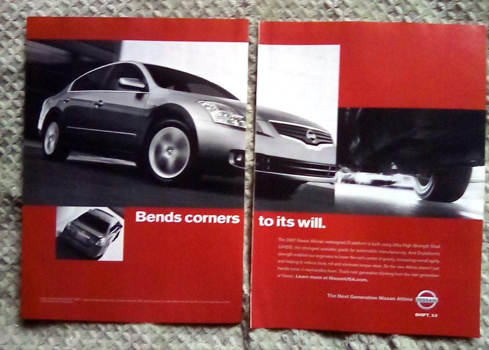 2007 Nissan Altima 2pg Print Ad