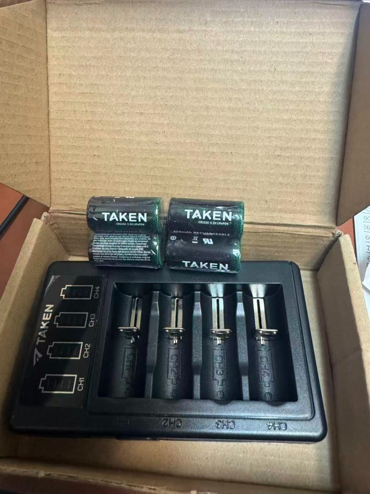 CR123A-form rechargeable battery kits that include batteries + charger — useful