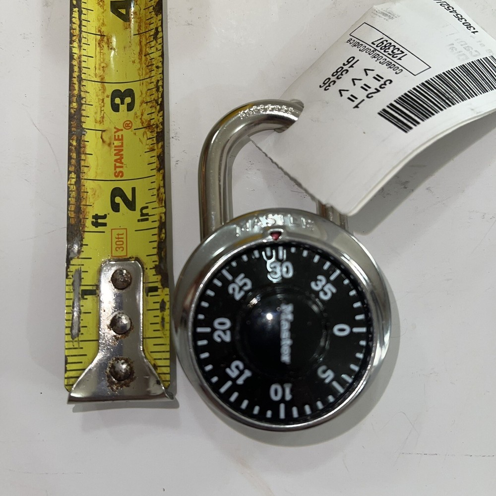 Master Lock Combination Lock 3” new open box e13