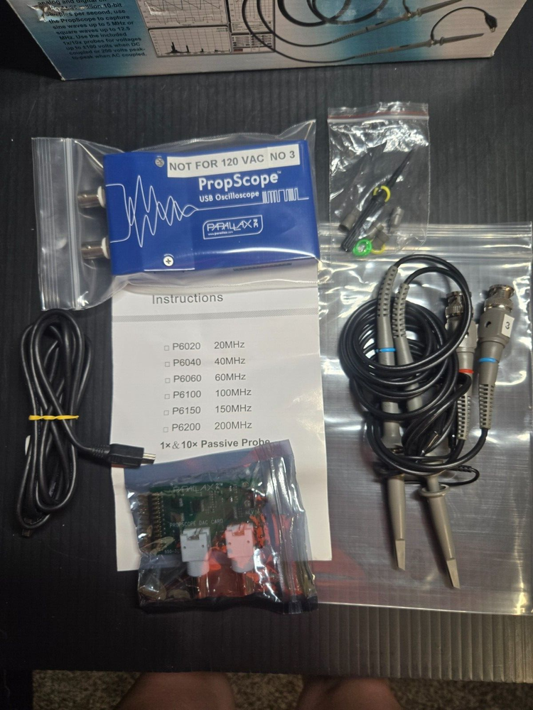 Parallax USB Oscilloscope #32220 **LOT B** (PC)