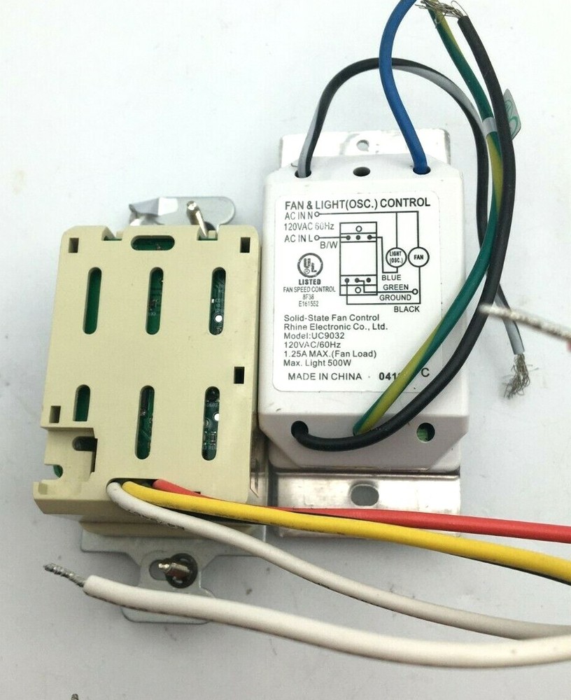 Lot of 4 Convertible Occupancy Sensor, Solid State Fan & Light Control, 2 Outlet