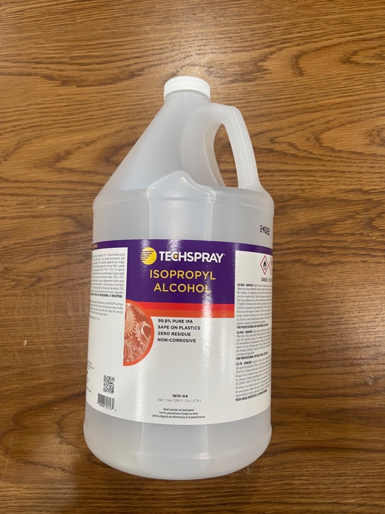 Techspray isopropyl alcohol tech grade 99.8% pure plastic safe