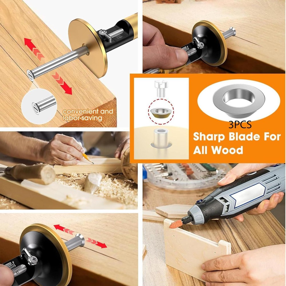 3Pcs Replacement Cutters for Wheel Marking Gauge Accessories Solid Rolling