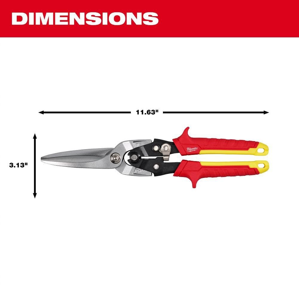 Milwaukee Long Cut Aviation Snips