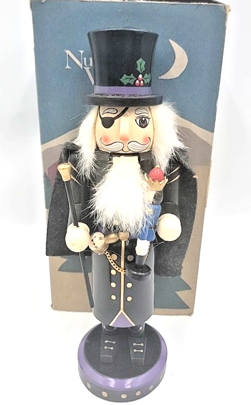 1998 Nutcracker Village Herr Drosselmeyer Nutcracker with Box