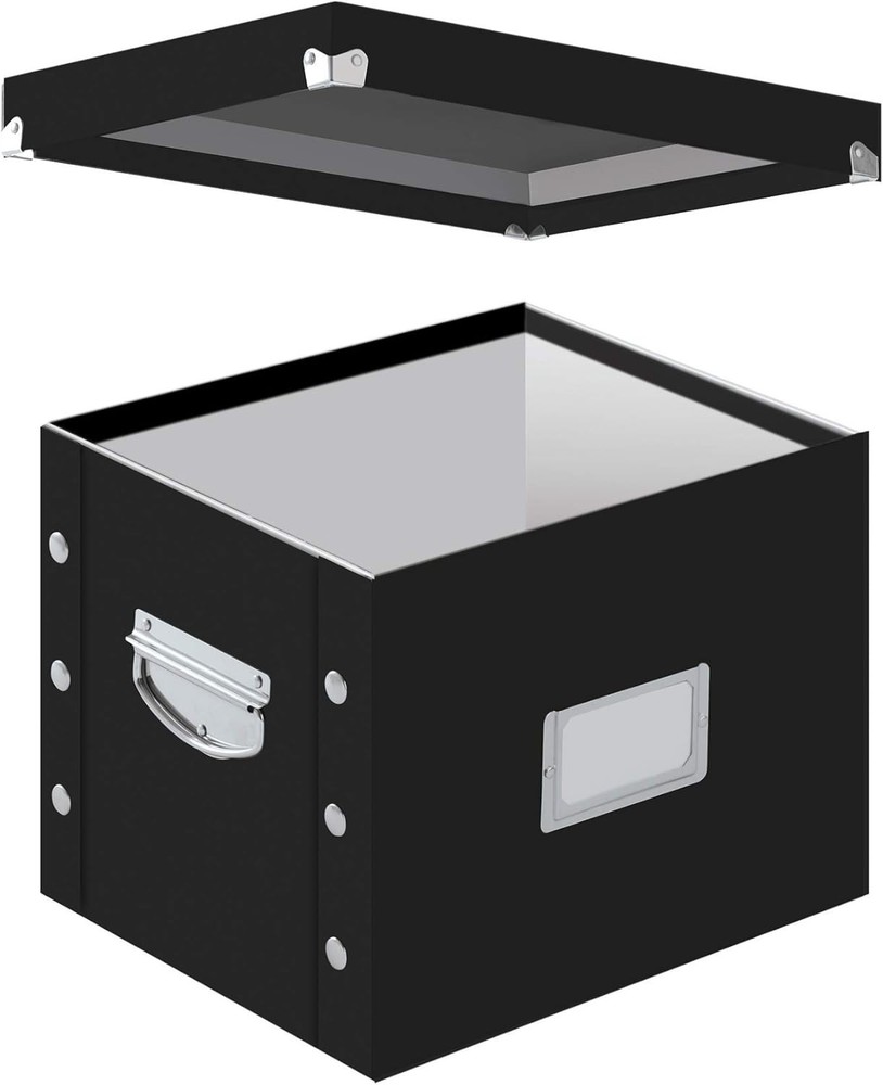 Letter-Size File Box, Black