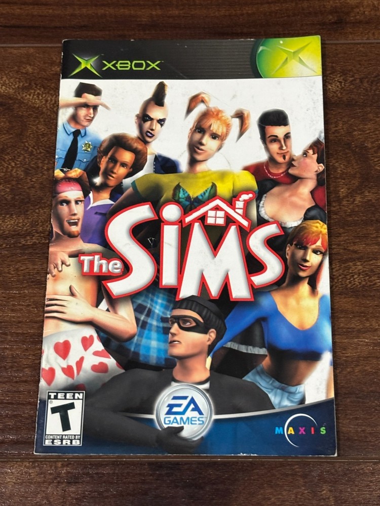 Sims Original XBOX Instruction Manual Only