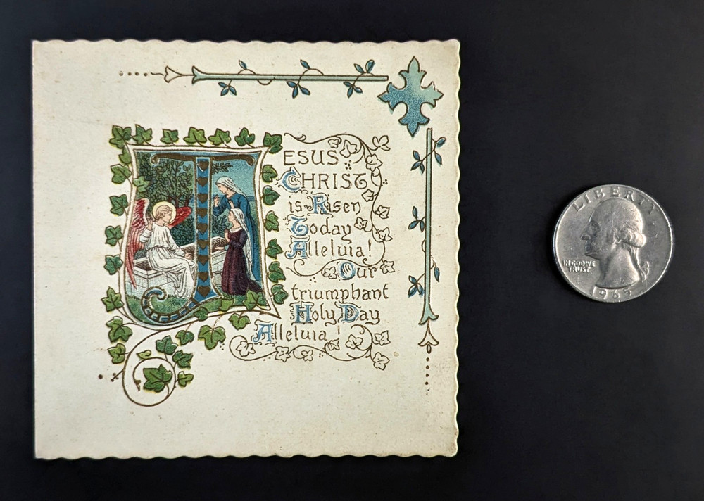 Raphael Tuck Die Cut Embossed Easter Card Jesus Christ Is Risen