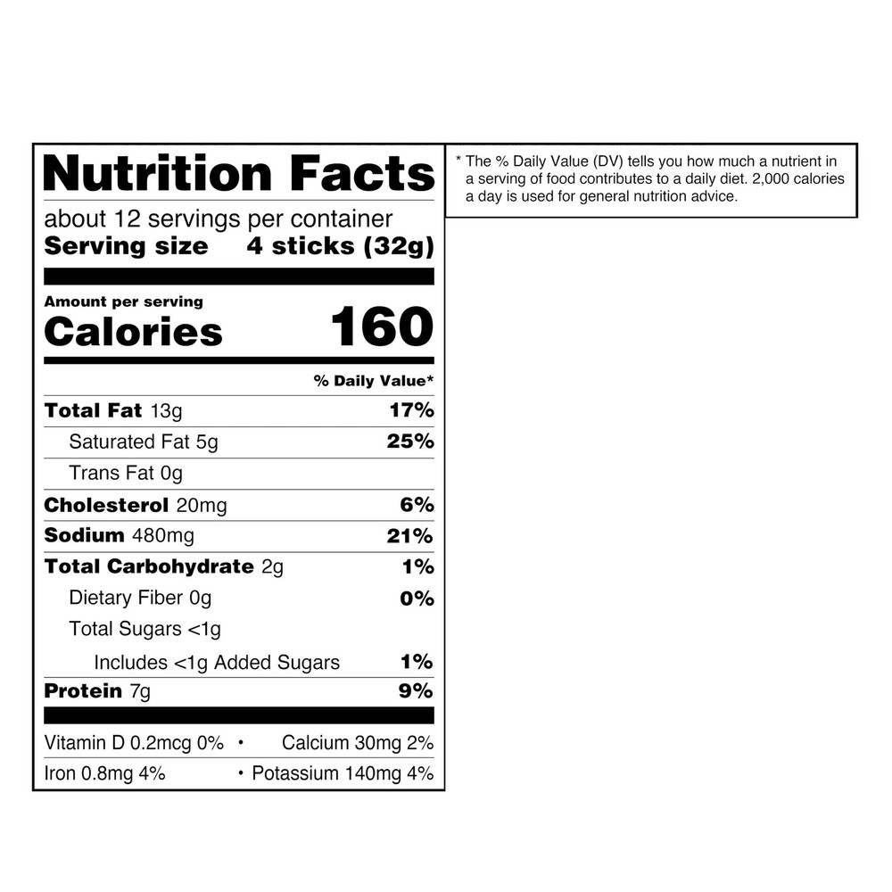 NEW Original Snack Meat Sticks, 46 Count