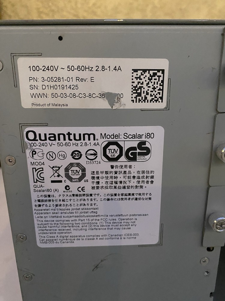 Quantum Scalar i40 Rack-Mounted Unit C Grade Condition