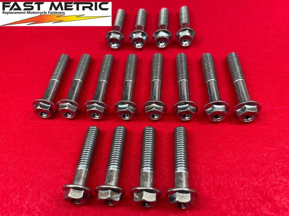 Honda CR125R Front End Fork Clamp, Handle Bar, Axle Clamp Bolt Kit