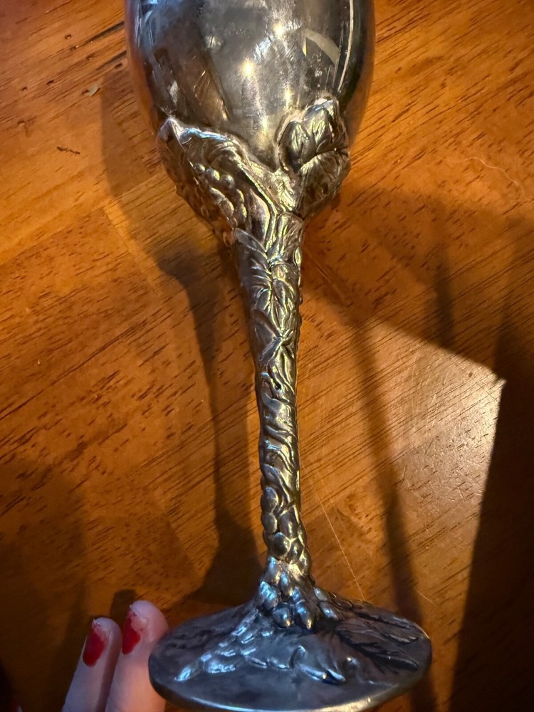 Neiman Marcus 9.5" Silver Plate 2 Goblet Set