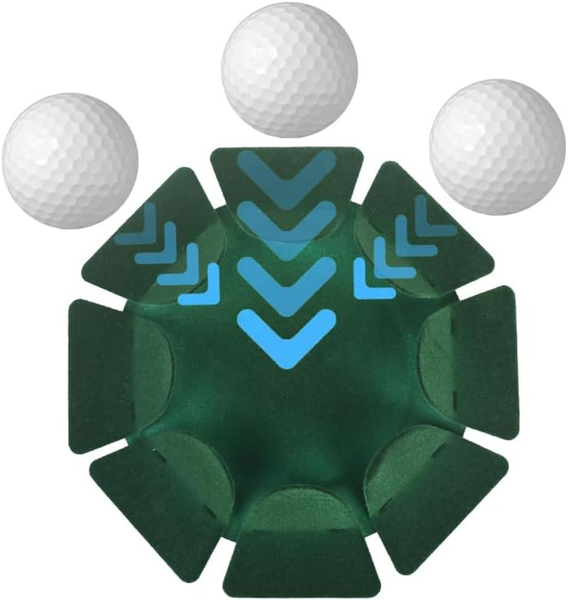 HOW TRUE 2 PCS All-Direction Golf Putting Cup Golf Practice Hole Cup Surface Flo