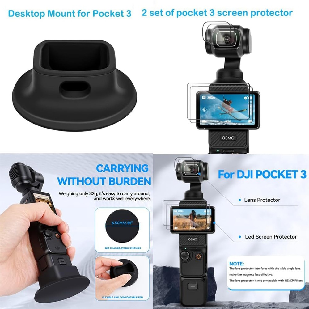 PellKing Accessories Kit for OSMO Pocket 3,Including Hard Shell case,Magnetic...