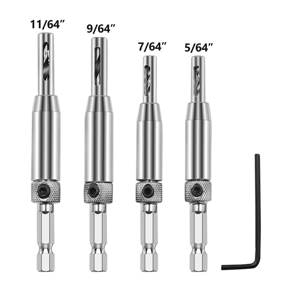 1pc Self Centering Door Lock Cabinet Hinge Drill Bits Core Hole Puncher Tool❥