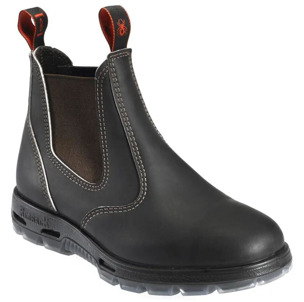 Redback Bobcat Claret Oil Kip UBOK Elastic Sided Soft Toe Work Boots