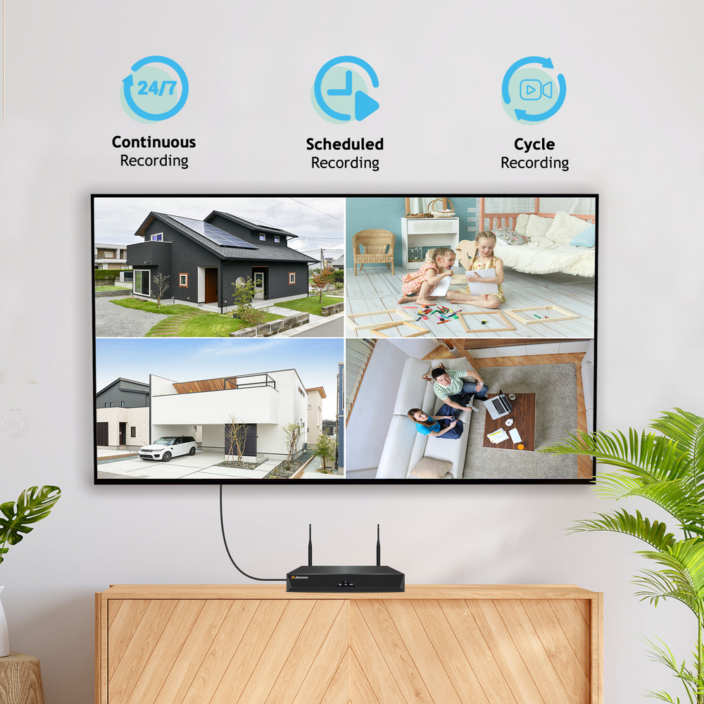 Wireless Outdoor Cameras System 5MP PTZ Security Camera Human Auto-Tracking