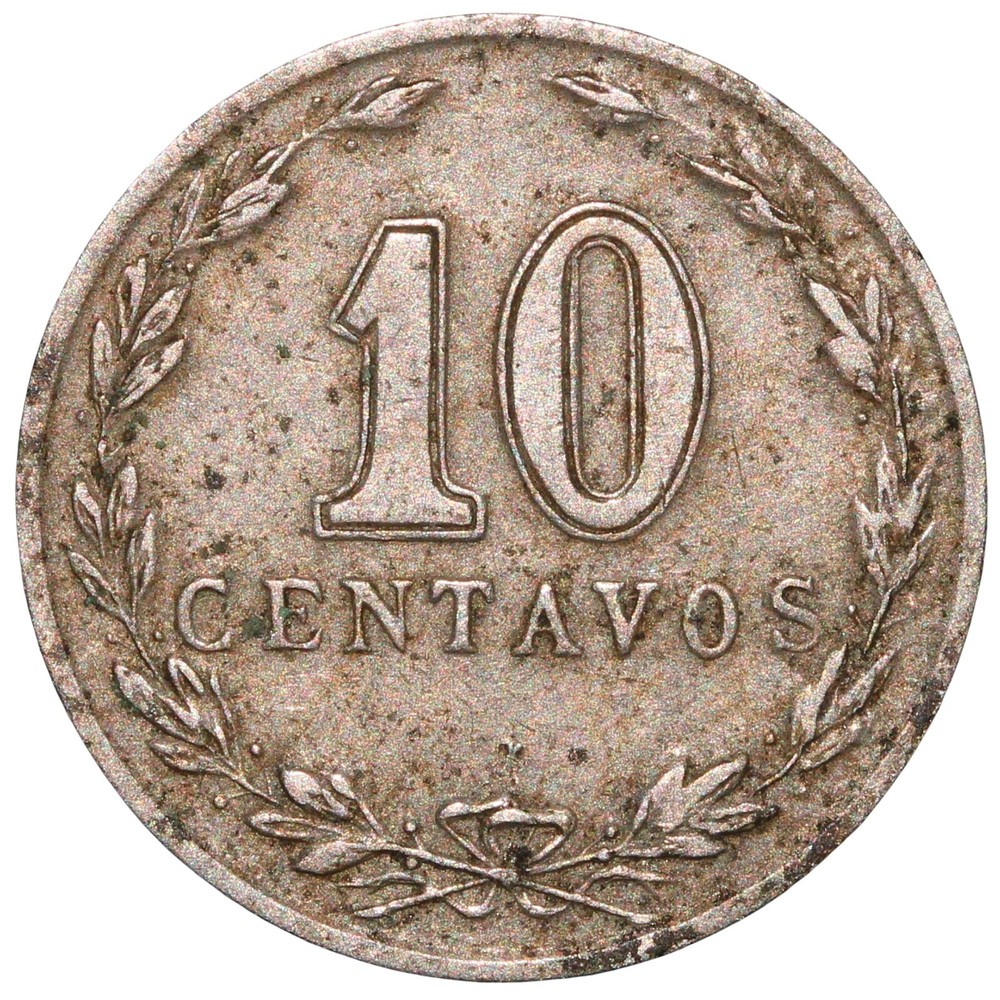 1906 Argentina 10 Centavos Coin – Cupronickel