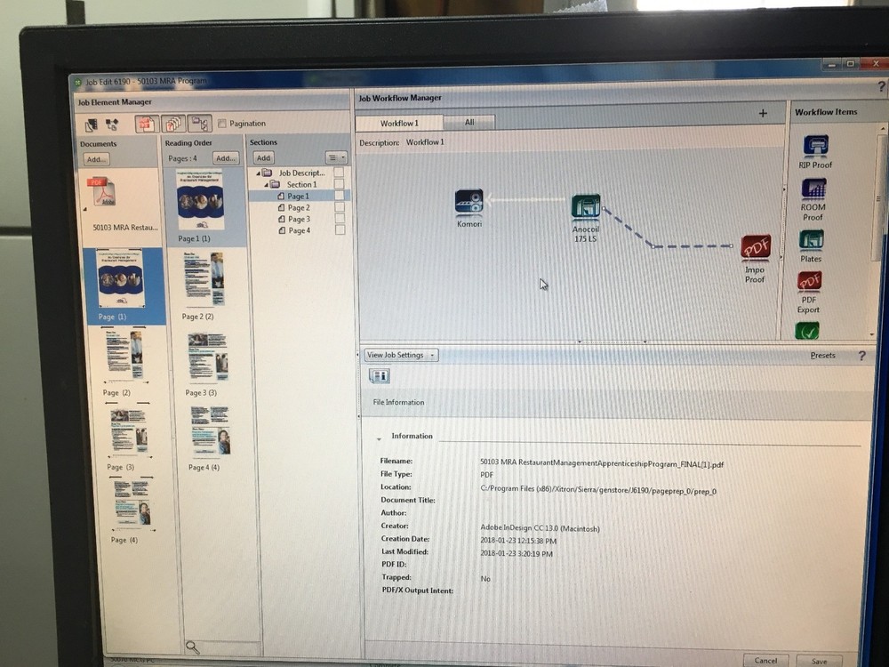 Xitron Sierra 6.5.1 Adobe WorkFlow Rip