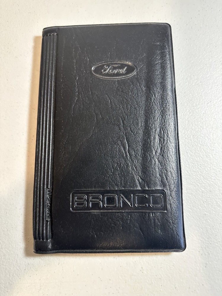 Ford Bronco Owner's Manual Case