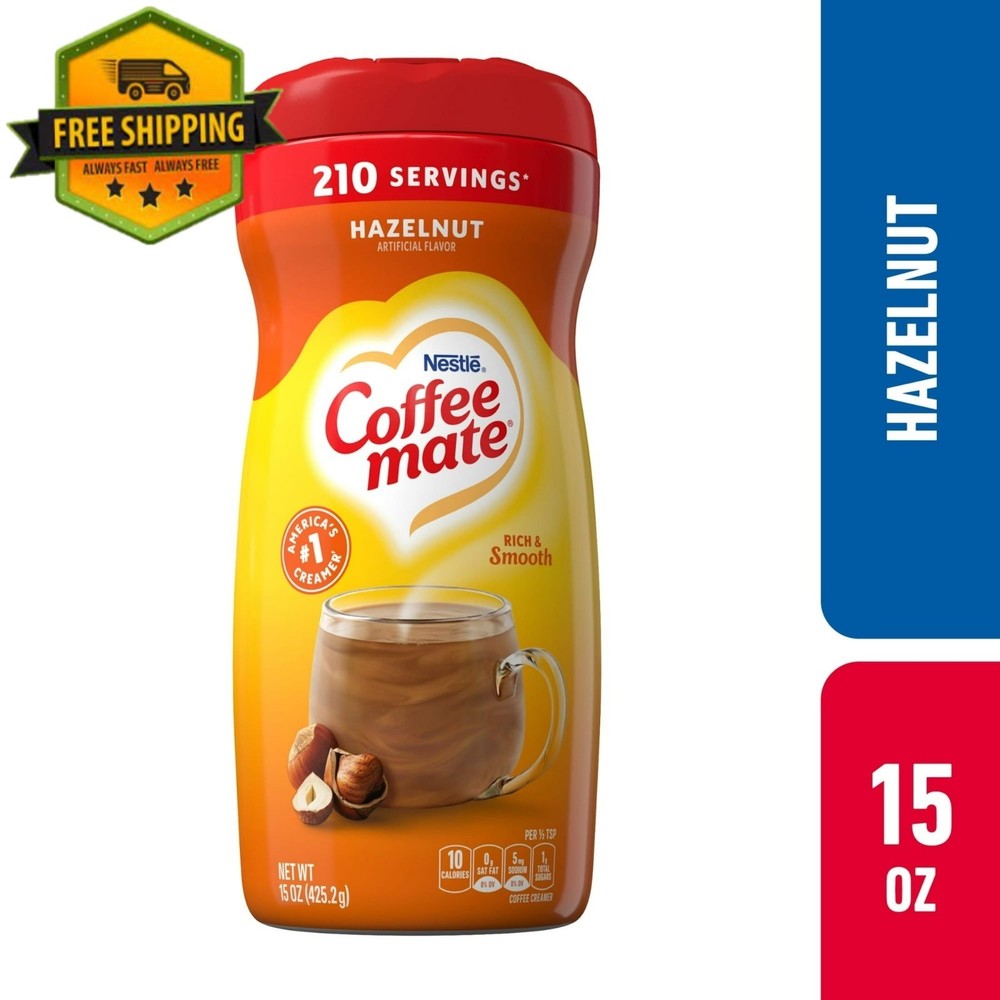 Coffee-mate Hazelnut Powder Coffee Creamer (15 oz)