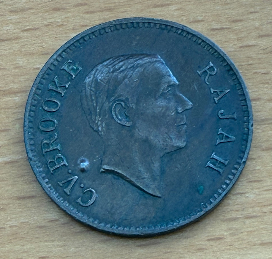Sarawak Malaysia 1930 H Bronze 1 Cent Circulated