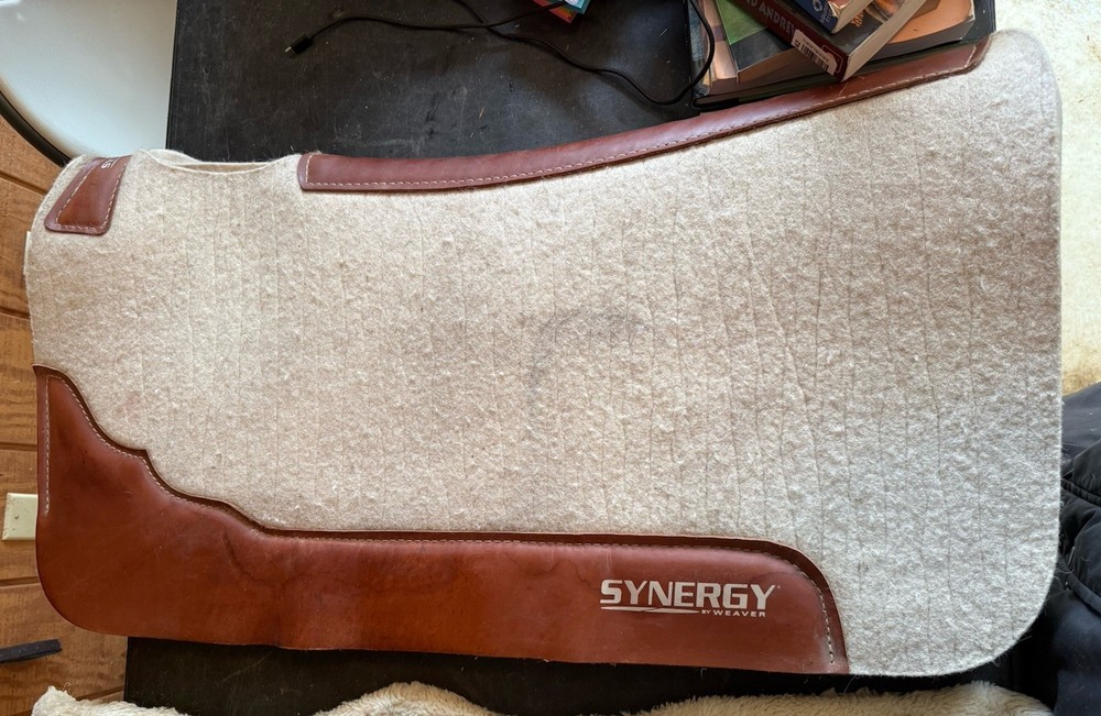 Weaver Synergy Steam Pressed Wool Western saddle Pad