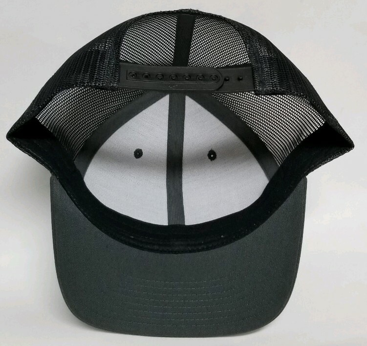 HIDALGO MEXICO PLACA HAT MESH TRUCKER DARKGREY BLACK SNAP BACK NEW
