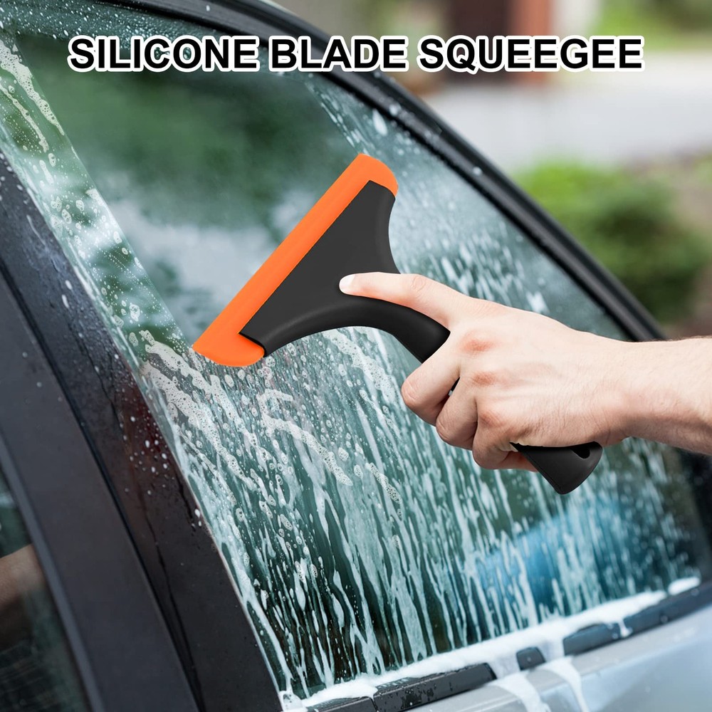SetSail Shower Squeegee for Glass Doors, Small 1 Pack, Black